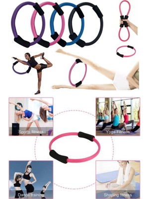 Munico Yoga Akıllı Egzersiz Magic Zayıflama Fit Fitness Vücut Masajı Direnç Çemberi Ev Egzersiz Pilates