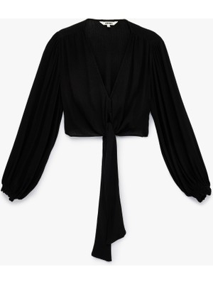 Koton Kadın Bluz 6SAK60019EW Siyah