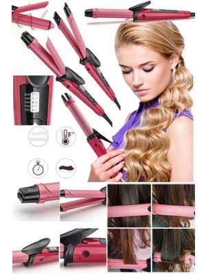 Munico Saç Bigudisi Saç Düzleştirici Iyon Özellikli Sıcaklık Derecesi Ayarlanabilir Seramik Saç Bakım Maşa