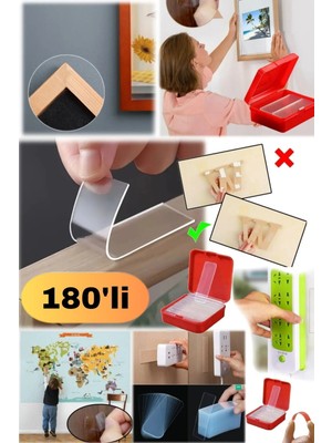 Munico Süper Güçlü Taraflı Çerçeve 180 Tablo Bant Çift Pano Ayna Nano Montaj Albüm Yapışt  Için Ideal Seçim