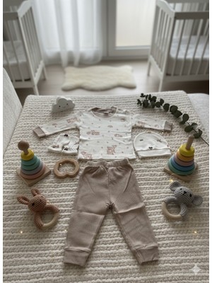 Gmn Collection Geyik Figürlü 4'lü Zıbın Seti Hastane Çıkışı