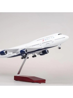 Veronese Delta Air Lines Boeing 747 Yolcu Uçağı Koleksiyon Uçak 47CM