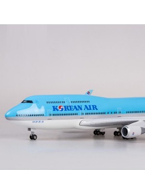 Veronese Korean Air Boeing 747 Yolcu Uçağı Koleksiyon Uçak 47CM