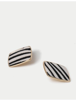 Marks & Spencer Zebra Desenli Küpe