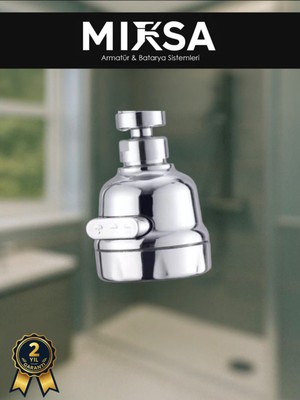 Mixsa Filtreli Su Tasarruflu Oynar Başlık Fonsksiyonlu Musluk Batarya Başlığı