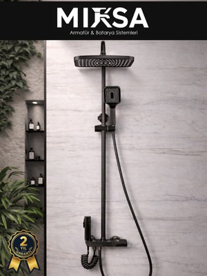 Mixsa Lüx Seri Piyano Robot Çok Fonksiyonlu Tepe Duş Seti