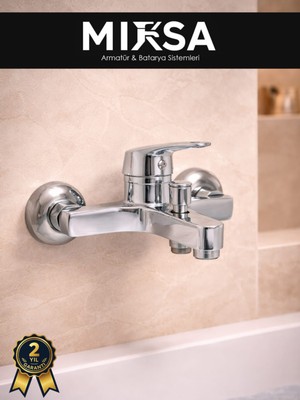 Mixsa Krom Mix Banyo Duş Bataryası Musluğu Garantili, Yerli Üretim