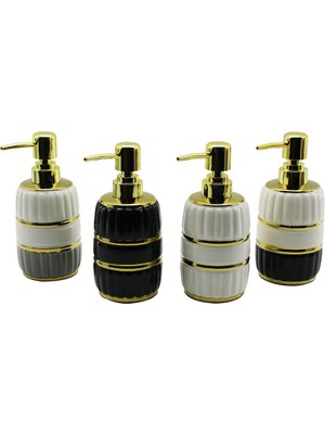 Ieg™ Şişe Gold Kapak - Boğum Seramik Sıvı Sabunluk 6X11CM ()