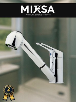 Mixsa Berber Kuaför Bataryası Spiral Hortumlu Banyo Lavabo Musluğu