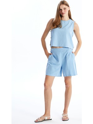 Lc Waikiki Yeni Sezon Beli Lastikli Kadın Şort