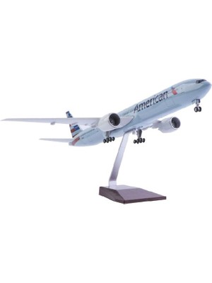 Veronese American Airlines Boeing 777 Yolcu Uçağı Koleksiyon Uçak 47CM