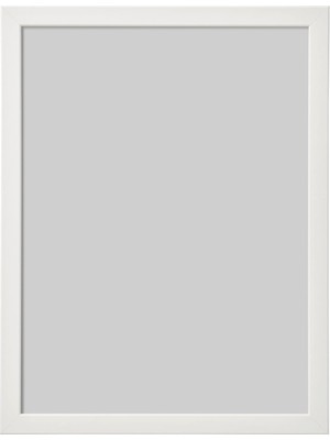 Hepta Collection Fıskbo Çerçeve, Plastik ve Fibrokarton, 30X40 Santimetre, Beyaz [tek Çerçeve]