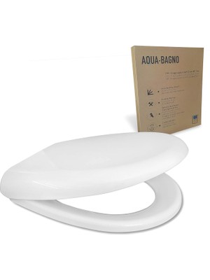 Delixa Aqua Bagno | Klozet Oturağı, Otomatik Kapanmalı Klozet Kapağı, D/o Şeklinde 2.0, Çıkarılabilir Kloze