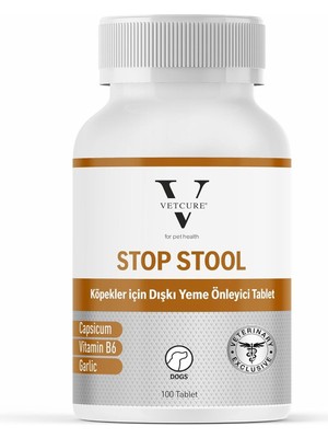Delixa Vetcure Stop Stool Köpekler Için Dışkı Yeme Önleyici 100 Tablet