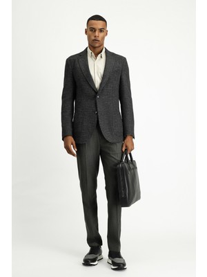 Kiğılı 4 Drop Relaxed Fit Rahat Kesim Desenli Spor Yünlü Ceket