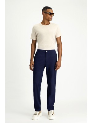 Kiğılı 6 Drop Regular Fit Standart Kesim Likralı Kanvas / Chino Pantolon
