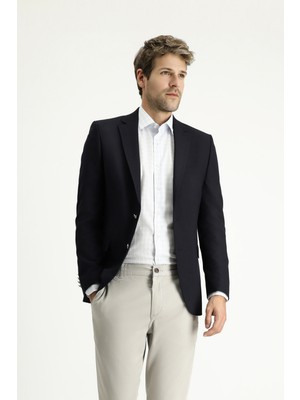 Kiğılı 7 Drop Slim Fit Dar Kesim Yünlü Blazer Ceket