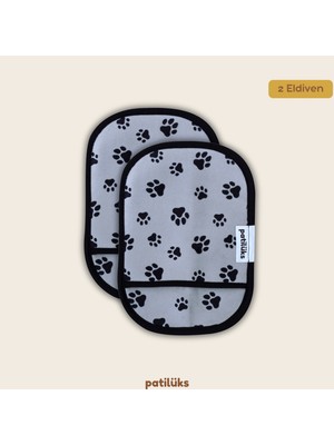 Patilüks 2'li Kedi Köpek Tüy Toplayıcı Eldiven - Kıyafet, Koltuk, Halı İçin Yıkanabilir Temizleme Eldiveni