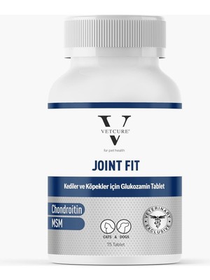 Delixa Vetcure Fit Kedi ve Köpek Eklem Kas ve Eklem Sıvısı Sorunları Destekleyici 75 Tablet