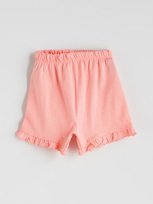 Lc Waikiki Yeni Sezon Beli Lastikli Basic Kız Bebek Şort