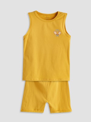 Lc Waikiki Yeni Sezon Nakışlı Erkek Bebek Atlet ve Şort 2'li