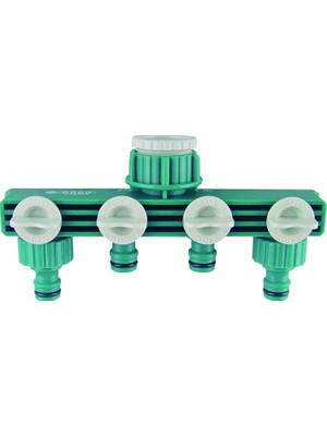 Delixa Expert 55257 Dörtlü (4'lü) Vanalı Su Musluk Dağıtıcı Adaptörü