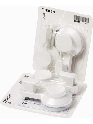 Hepta Collection Vantuzlu Kanca; Beyaz; 4 Adet