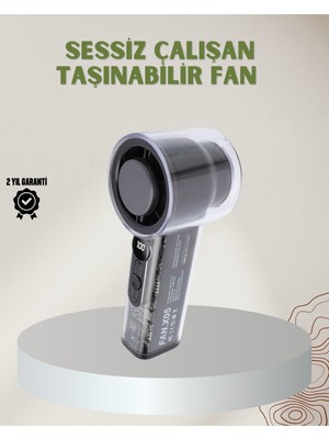 Mestore 100 Kademeli Ayarlanabilir Mini Fan | Dijital Ekranlı Serinletici