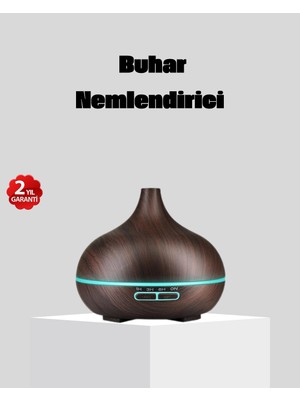 Mestore 550 ml Büyük Su Hazneli Ultrasonik Nemlendirici ve Aromaterapi Difüzörü