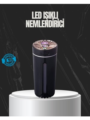 Mestore USB Aromaterapi Difüzör Ultrasonik Hava Nemlendirici LED Gece Lambalı