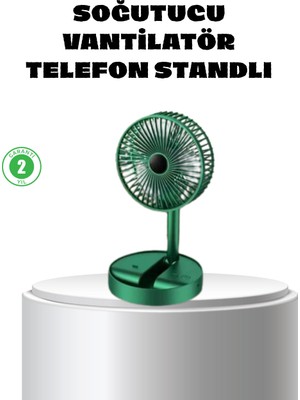 Mestore Katlanabilir Mini Fan – 3 Kademeli Soğutma, Şarjlı