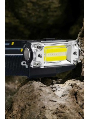 Mestore Şarjlı Kafa Feneri Suya Dayanıklı Ayarlanabilir Kamp Feneri