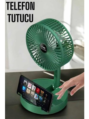 Mestore Soğutucu Vantilatör Telefon Standlı Mini Fan