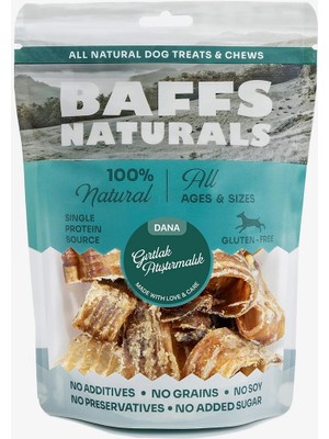 Delixa Baffs Naturals Dana Gırtlak ATIŞTIRMALIK%100 Doğal Köpek Ödül Maması 100 gr