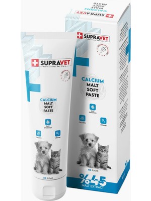 Hepta Collection Supravet Calcium Kedi ve Köpekler Için Kalsiyum Malt Paste 100 gr
