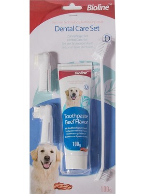Delixa Bioline Köpekler Için Ağız Temizleme Jeli ve Diş Fırçası Seti