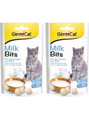 Hepta Collection Gimcat Milkbits Sütlü Kedi Ödül Tableti, 40 G 2li Paket