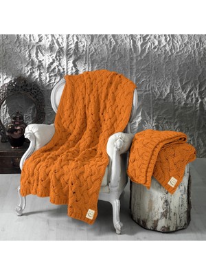 Delixa Miespiga Serenita Akrilik Saç Örgü Tek Kişilik Triko Battaniye | Koltuk Şalı | Throw | Koltuk Örtüsü