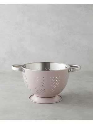 English Home Makeda Paslanmaz Çelik Süzgeç 22 cm Açık Pembe