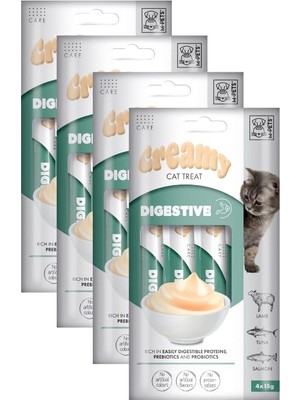 Delixa M-Pets Dıgestıve Fonksiyonel Creamy Kedi Ödülü 4X15GR
