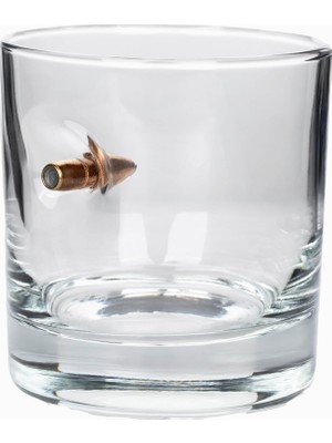 Delixa Gerçek .308 Mermili Özel Hediyelik Viski Bardağı Kurşunlu 300CC