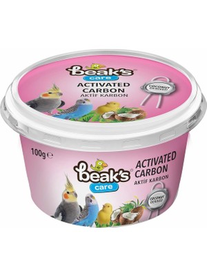 Delixa Beak's Kuşlar Için Ek Besinler, Aktif Karbon, 100 G x 4 Adet