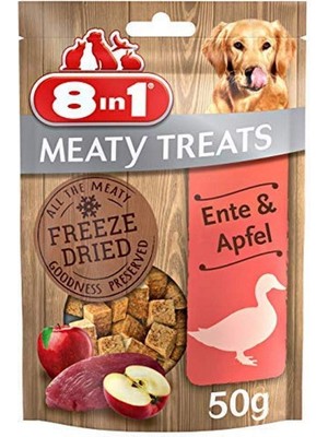 Delixa 8in1 Meaty Treats Freeze Dried Ördekli/elmalı, 50 gr Köpek Ödülü