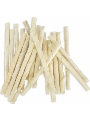 Delixa Köpekler Için Burgu Ödül Çubuğu Beyaz 250GR