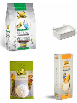 Delixa Quik Kalamar Kemiği + Gaga Taşı + Kuş Kumu + Kumluk