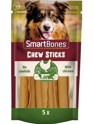 Delixa Smartbones Chickensticks Tavuklu Çiğneme Çubukları 5'li, 100 gr Köpek Ödülü