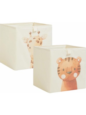 Delixa Ocean Home Textile 2'li Çocuk Odası Sevimli Hayvanlar Set 33 x 30 x 33 cm