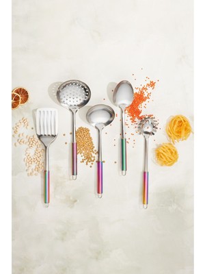 UltraMint Rüya Gibi 5 Parça Apricot Pop-Up Servis Seti, Şık ve Pratik Kullanım