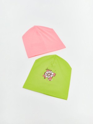 Lc Waikiki Yeni Sezon Baskılı Kız Bebek Bere 2'li