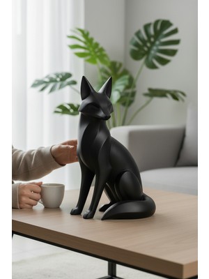 Pazarois Tilki Figürlü Dekoratif Biblo